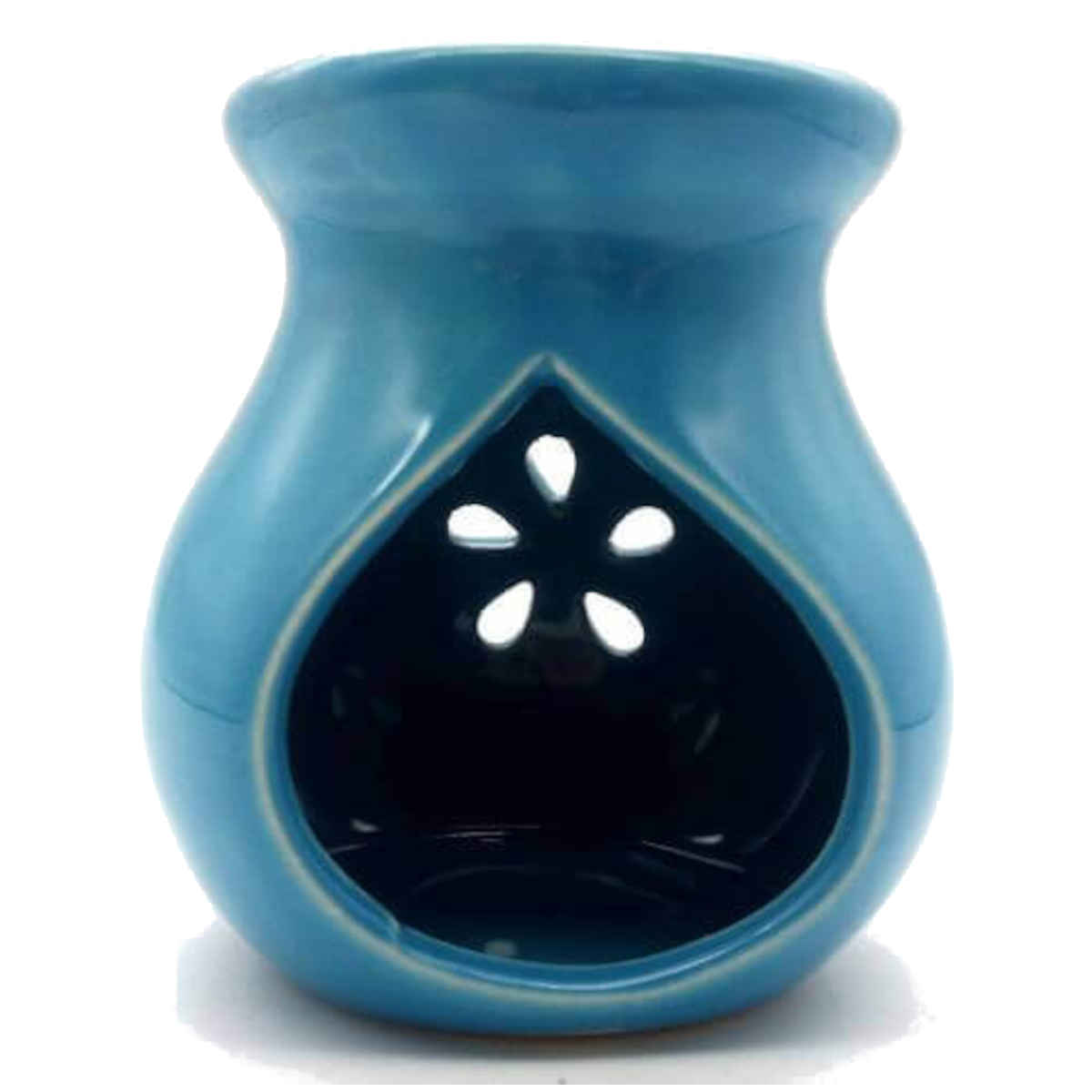 Bruciatore Per Oli Essenziali In Ceramica Bianca Opaca, Design Albero Della Vita, 12.5 X 9.5 Cm, Per Profumatori Ambiente
